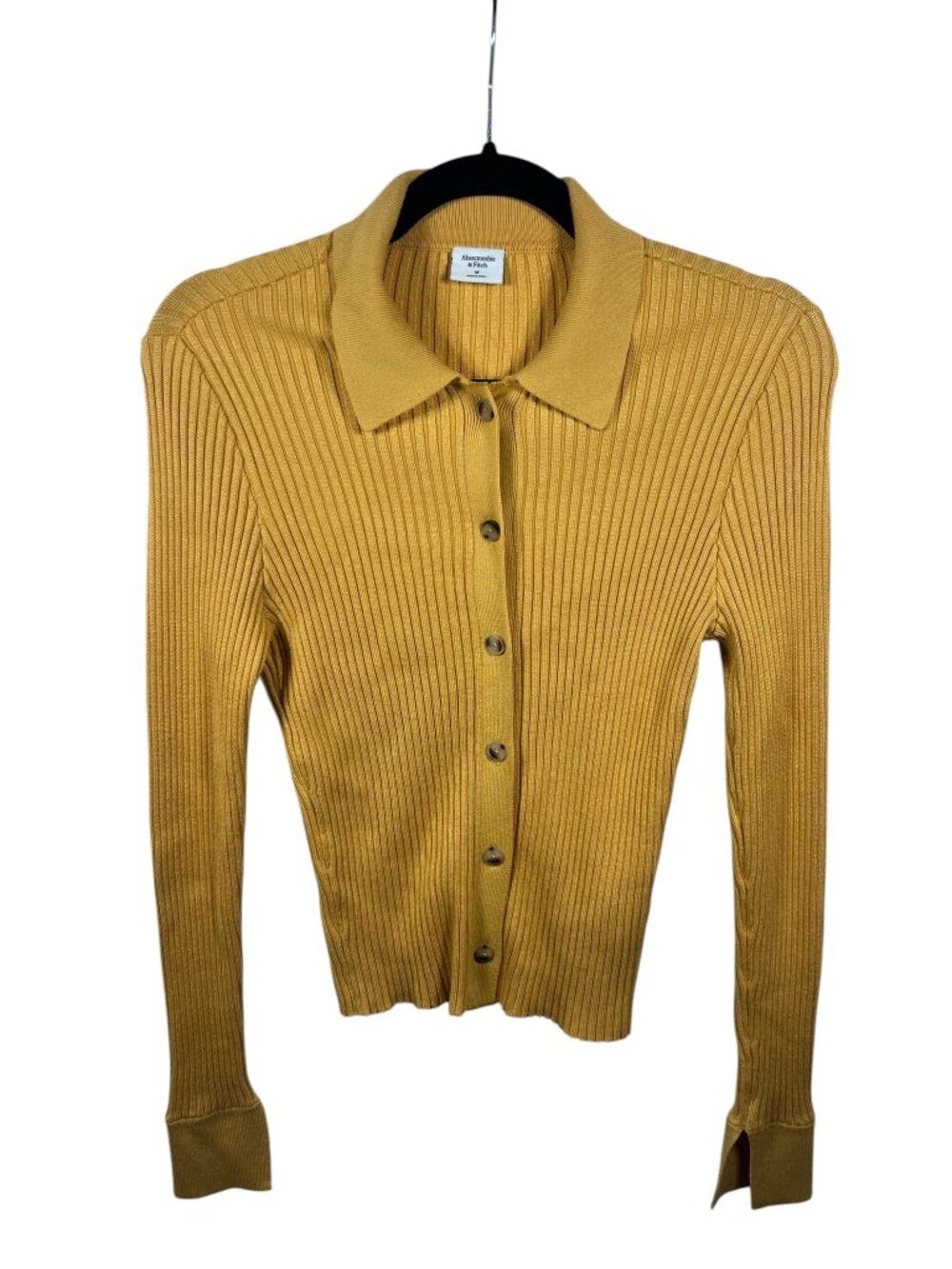 Abercrombie & Fitch Sweater Womens Small Cardigan Ribbed Knit Long Sleeve